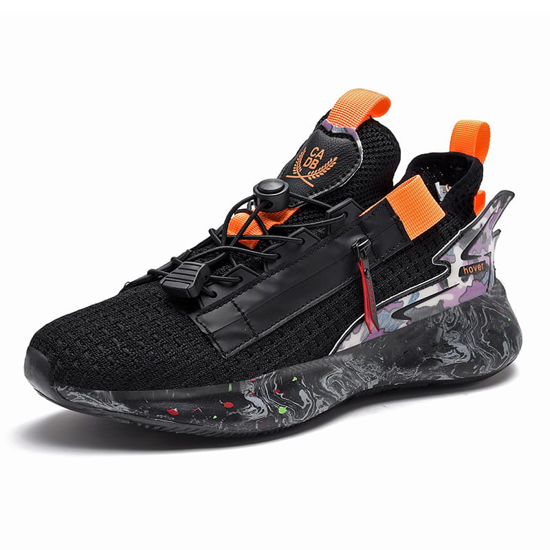 Popcorn Running Shoes Men's Casual Flying Knit Sneakers - Image 8