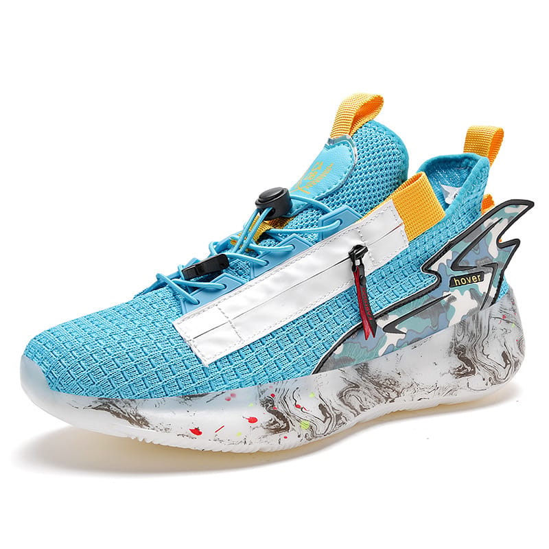 Popcorn Running Shoes Men's Casual Flying Knit Sneakers - Image 7