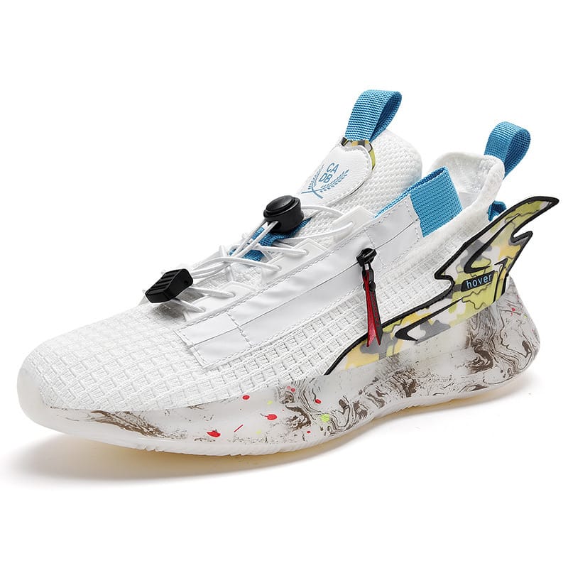 Popcorn Running Shoes Men's Casual Flying Knit Sneakers - Image 9