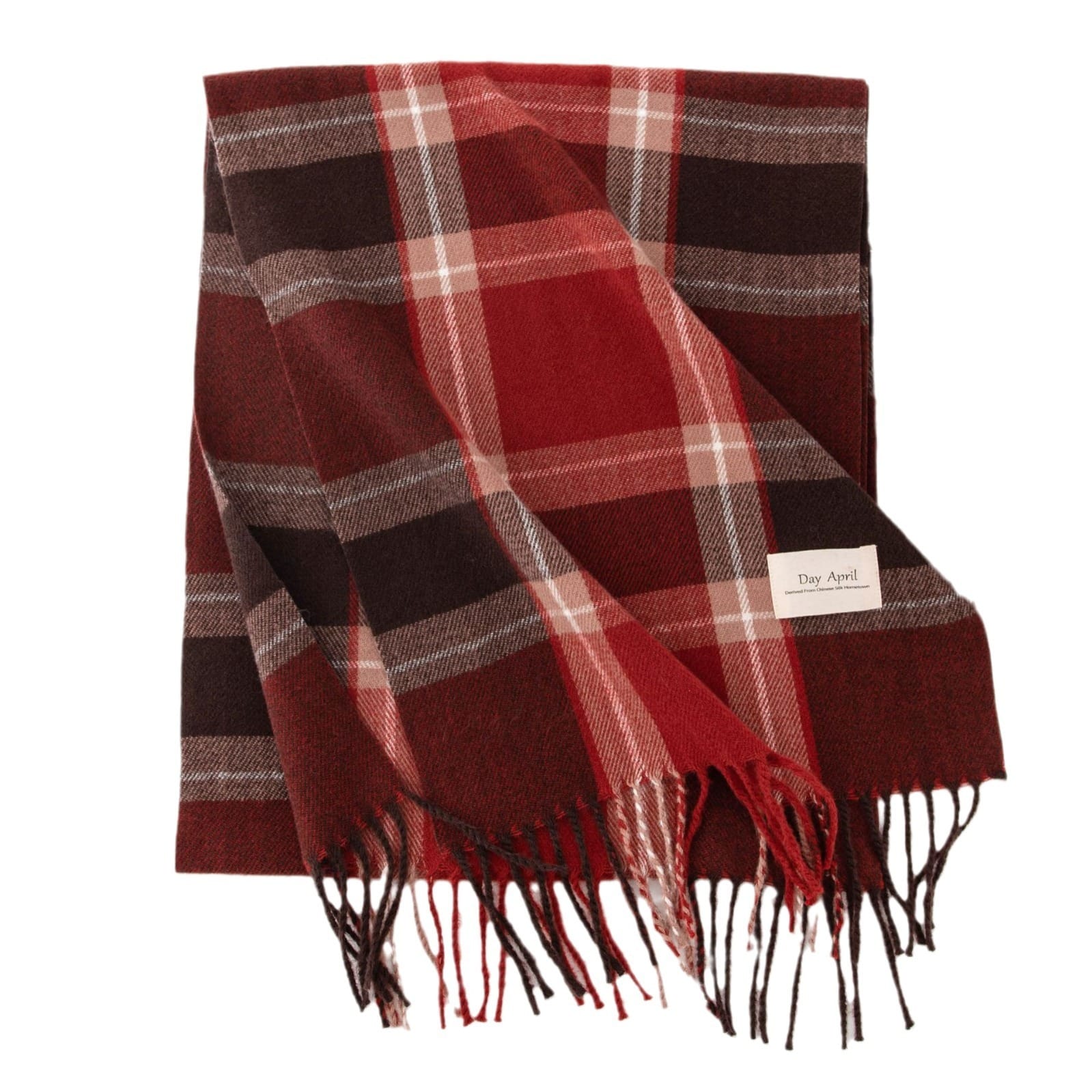 Stylish And Simple Womens Faux Cashmere Plaid Scarf - Image 7