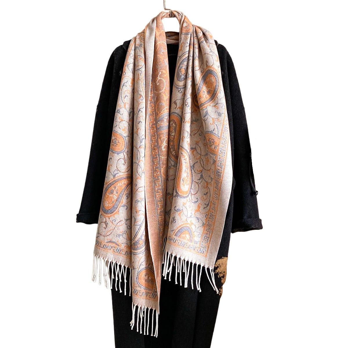 New Cashmere-look Scarf With A Cashew Patternperfect For Staying Warm In Air-conditioned Rooms Or As A Stylish Outer Layer - Image 3