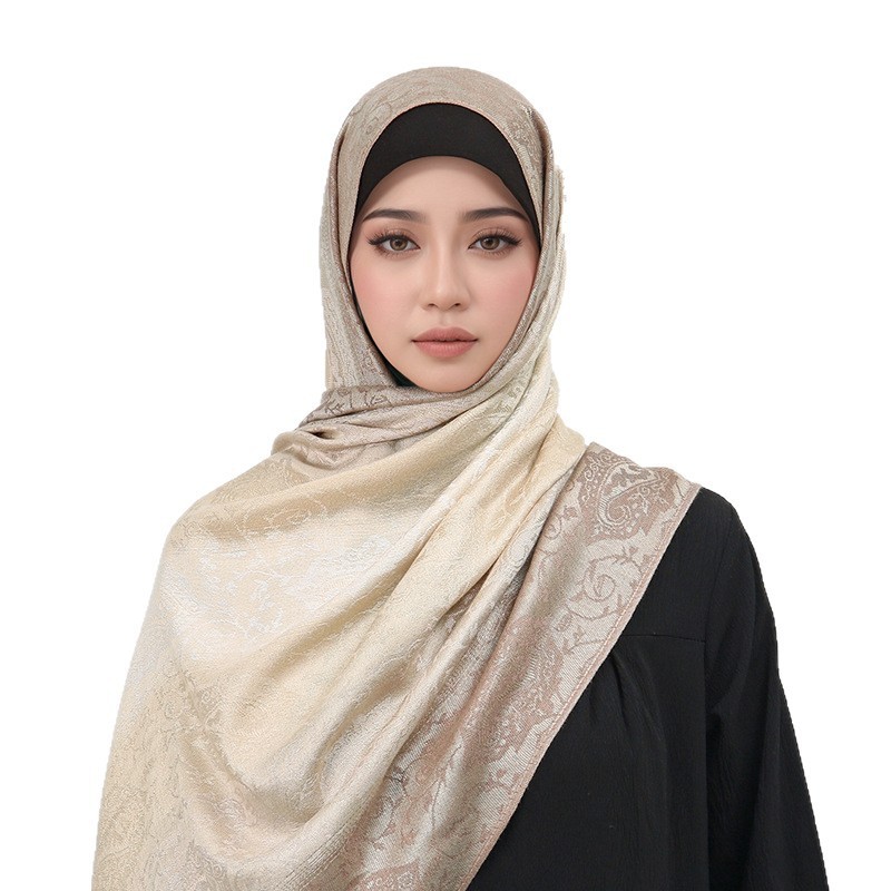 Jacquard Tassel Shawl An Outer Layer For Sun Protection And Breathability Perfect As A Womens Scarf - Image 2