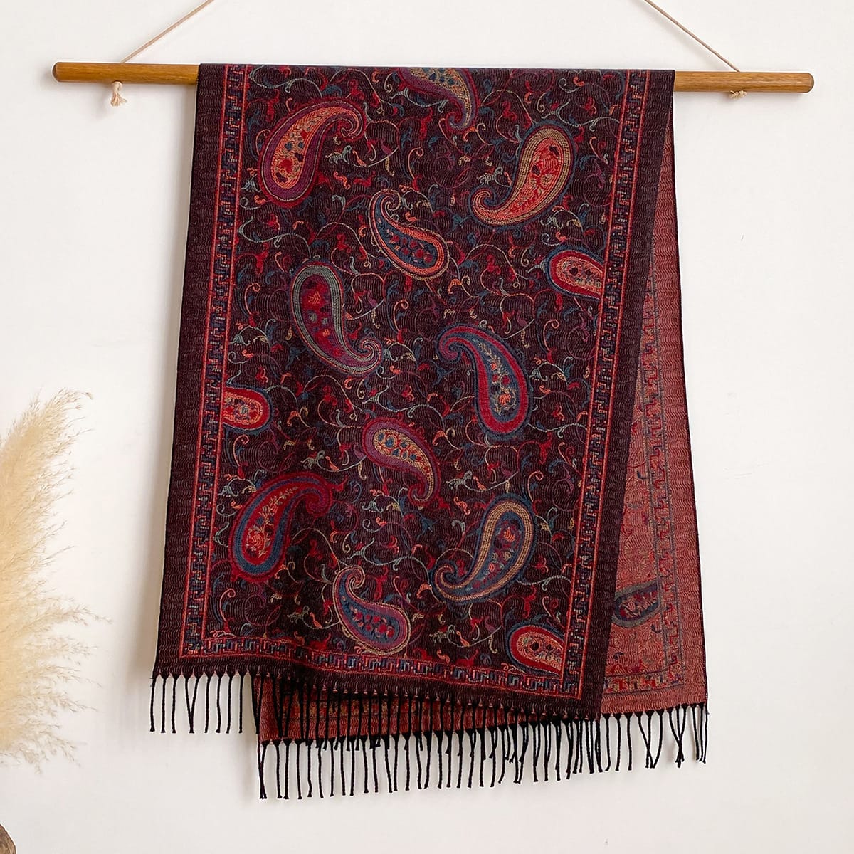 New Cashmere-look Scarf With A Cashew Patternperfect For Staying Warm In Air-conditioned Rooms Or As A Stylish Outer Layer - Image 9