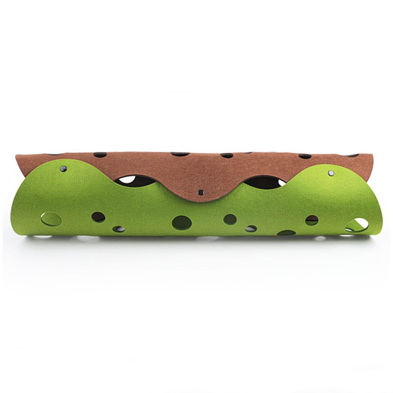 Cat Tunnel Cat Toy Felt Pom Splicing Deformable Kitten Nest Collapsible Tube House Tunnel Interactive Pet Toy Cat Accessories - Image 5