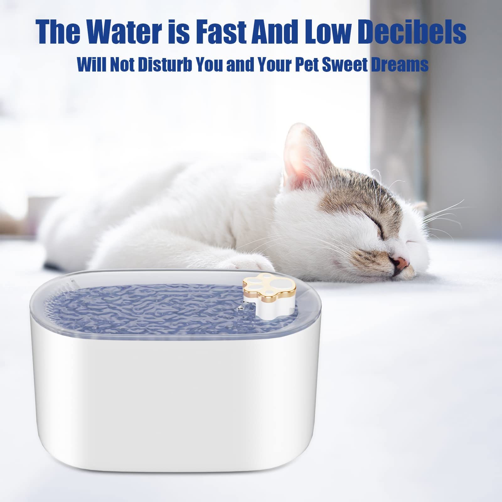 3L Cat Water Fountain Filter Automatic Drinker For Dogs Cats Pet Water Dispenser Ultra-Quiet Water Dispenser With LED Light Pet Products - Image 5