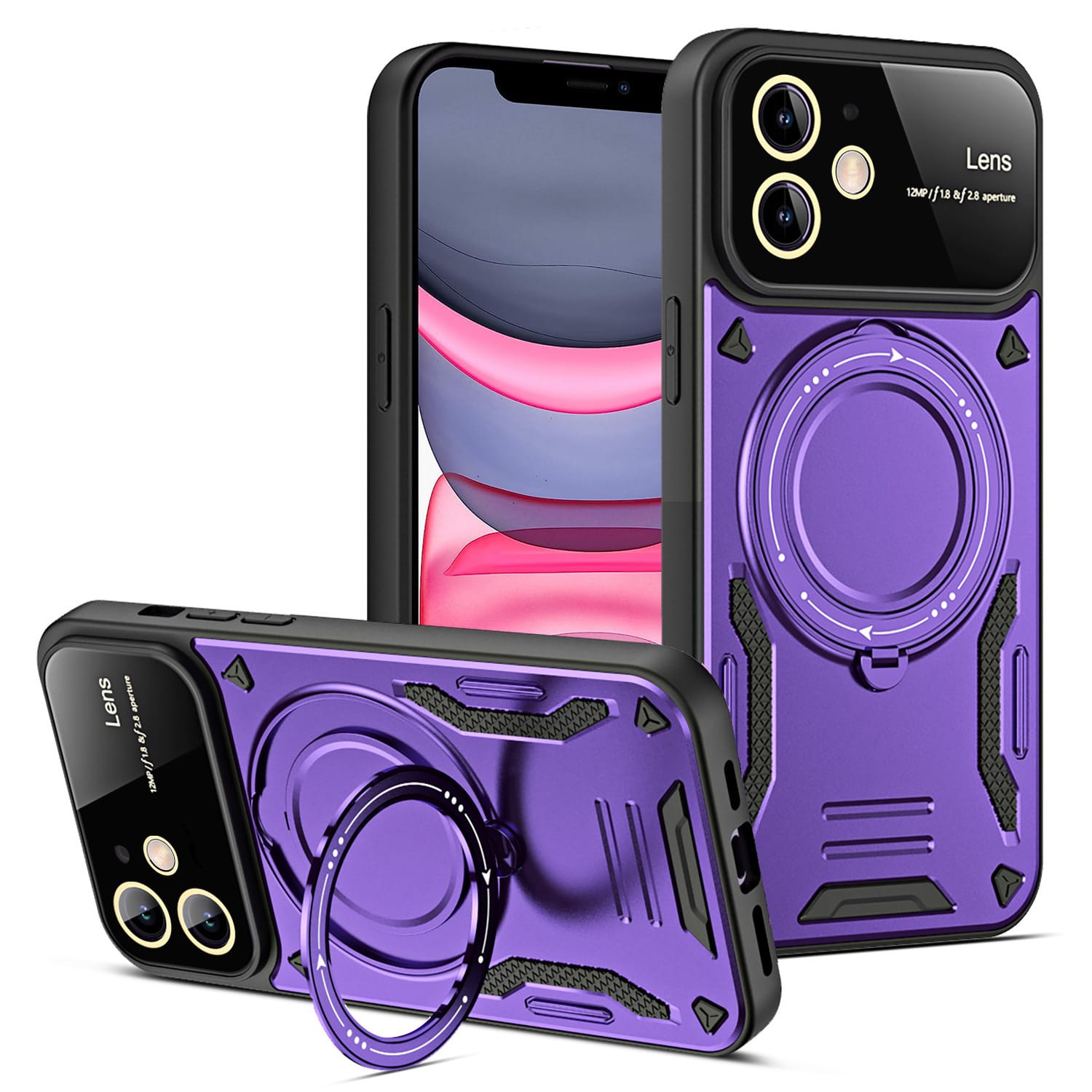 U-shield Large Window Magnetic Bracket Phone Case Advanced Sense Protective Cover - Image 4