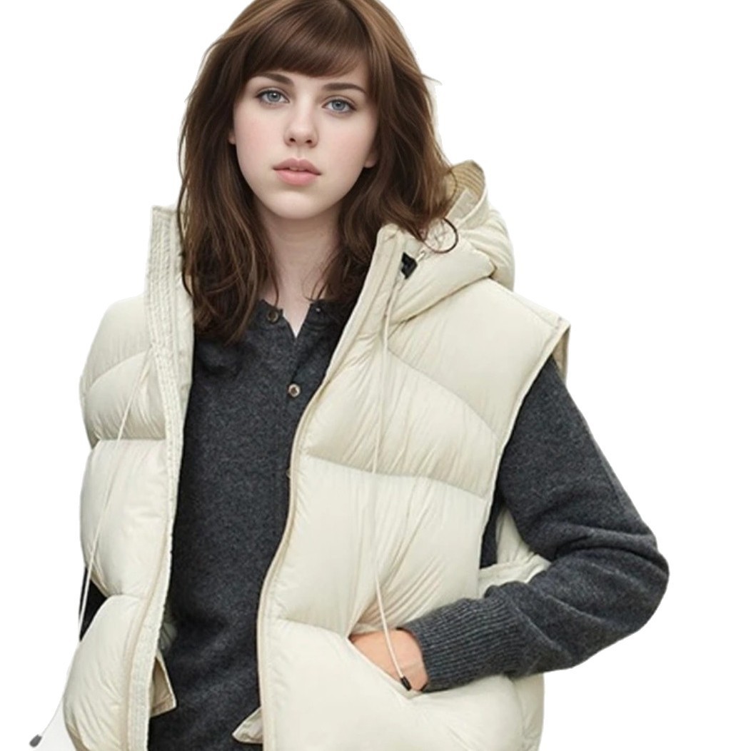 Women's Loose High-end Padded Vest-style Jacket - Image 4
