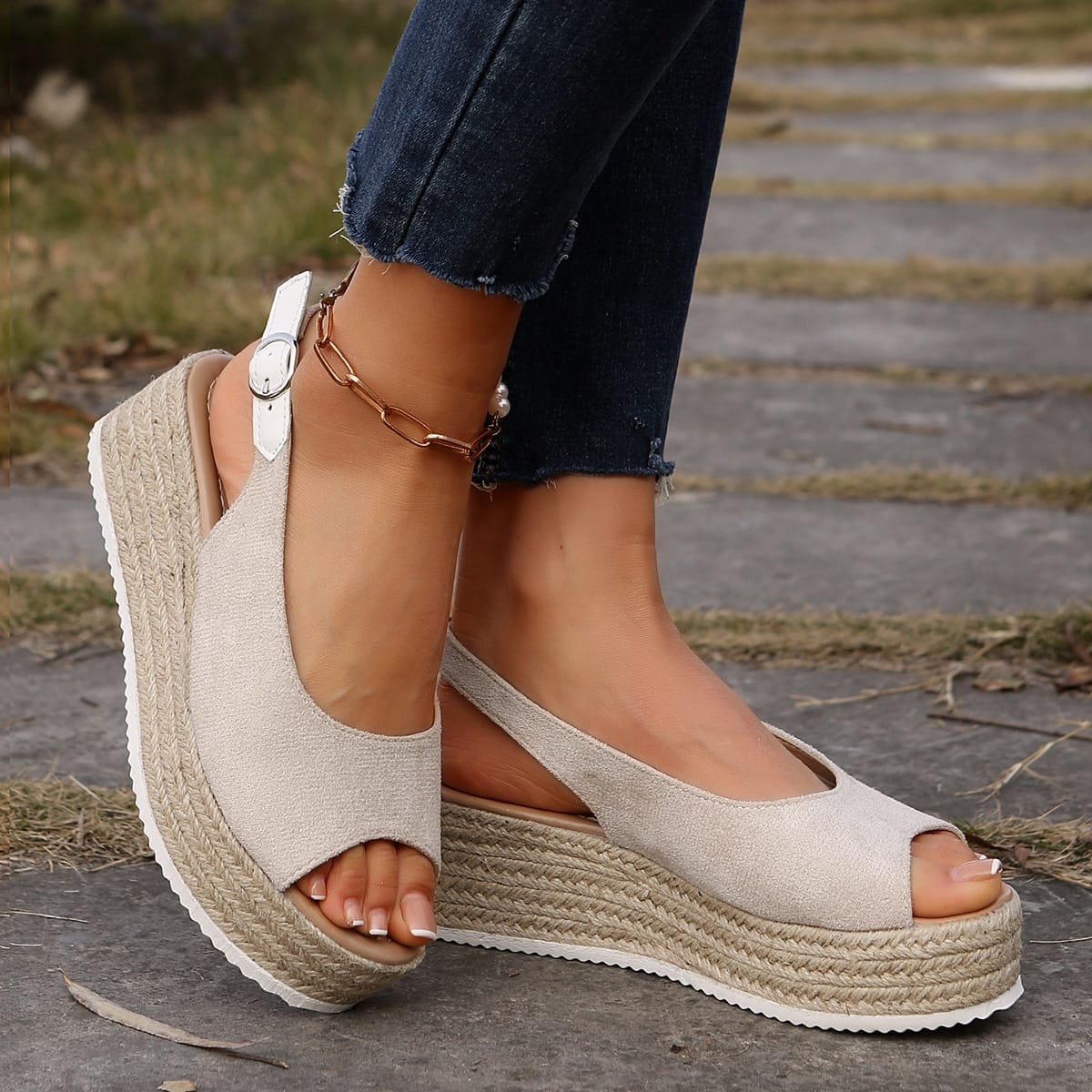 Fish-mouth Wedge Sandals Summer 2026 New Style - Image 5