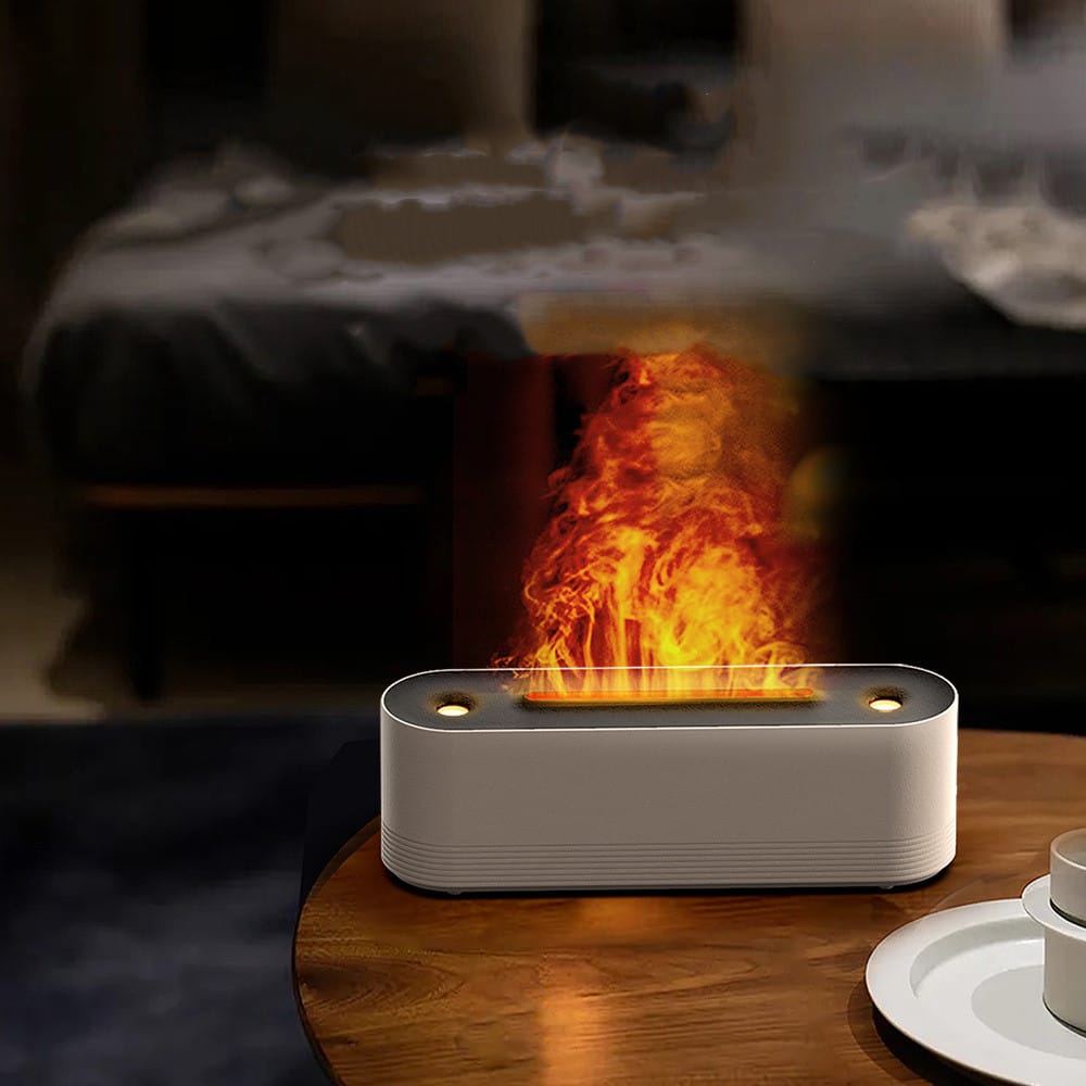 Flame Air Humidifier Ultrasonic 7 Colors Aroma Diffuser LED Cool Mist Maker Fogger Essential Oil Room Fragrance Office Home Decor - Image 5