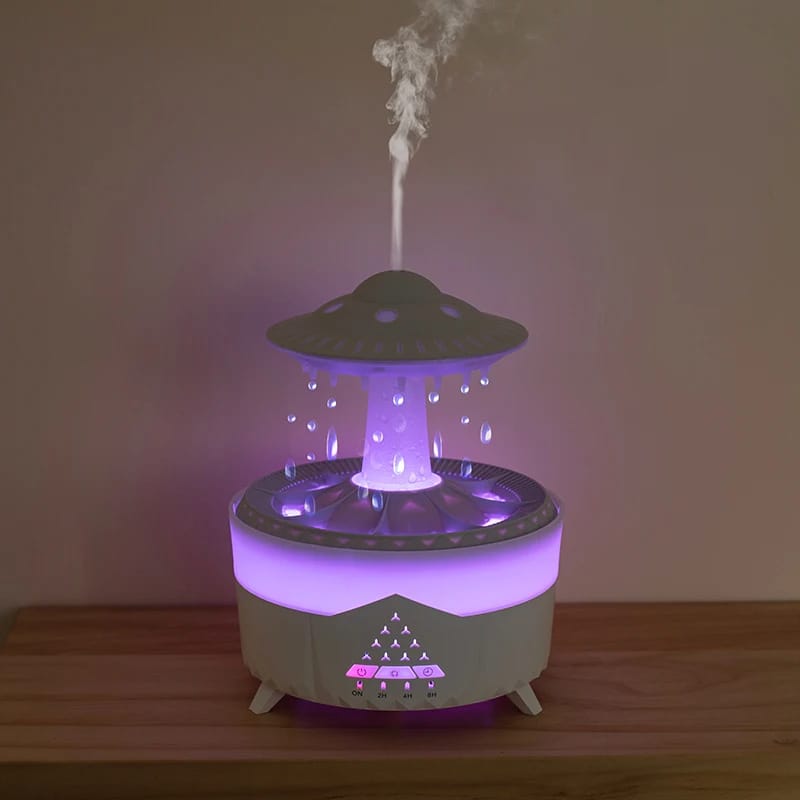 New UFO Raindrop Humidifier Water Drop Air Humidifier USB Aromatherapy Essential Oils Aroma Air Diffuser Household Mist Maker Home Decor - Image 5