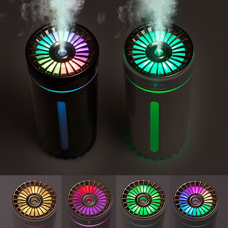 Wireless Air Humidifier Colorful Lights Mute Ultrasonic USB Fogger Diffuser Purifier 800mAh Rechargeabl Cool Mist Maker For Car - Image 9