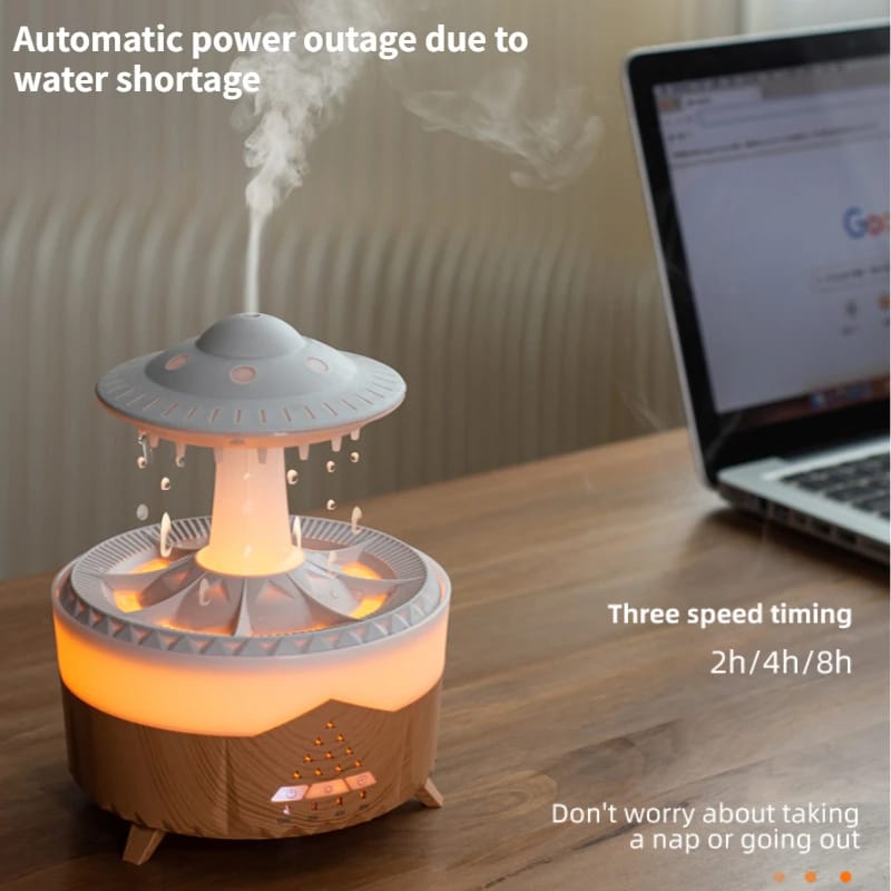 New UFO Raindrop Humidifier Water Drop Air Humidifier USB Aromatherapy Essential Oils Aroma Air Diffuser Household Mist Maker Home Decor - Image 10