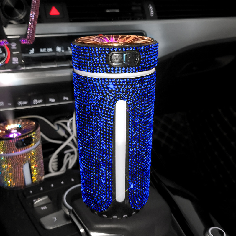 Luxury Diamond Car Humidifier LED Light Car Diffuser Auto Air Purifier Aromatherapy Diffuser Air Freshener Car Accessories For Woman - Image 10