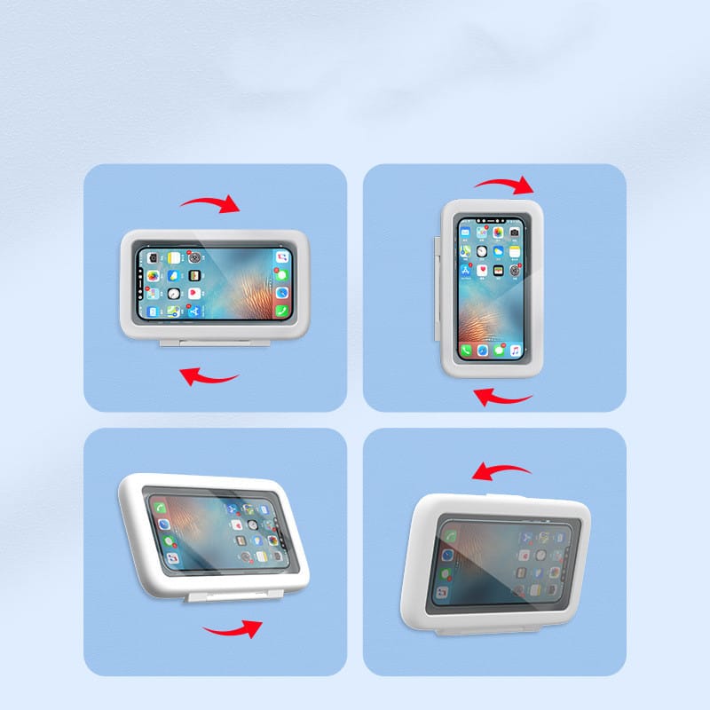 Shower Phone Box Bathroom Waterproof Phone Case Seal Protection Touch Screen Mobile Phone Holder For Kitchen Handsfree Gadget - Image 8