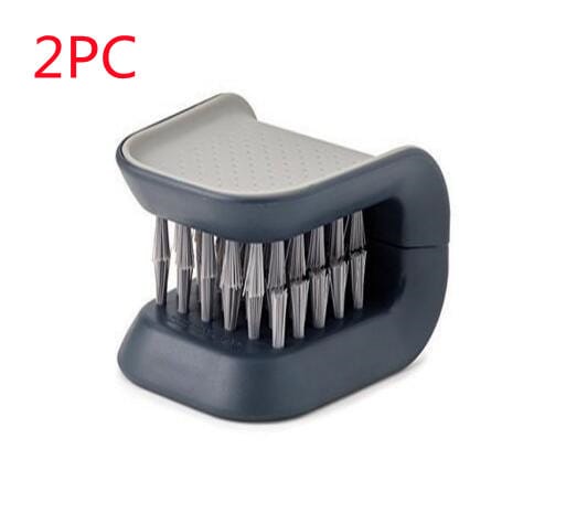 U-Shaped Knife And Cutlery Cleaner Brush Home Kitchen Cleaning Brushes Bristle Scrub Kitchen Washing - Image 5