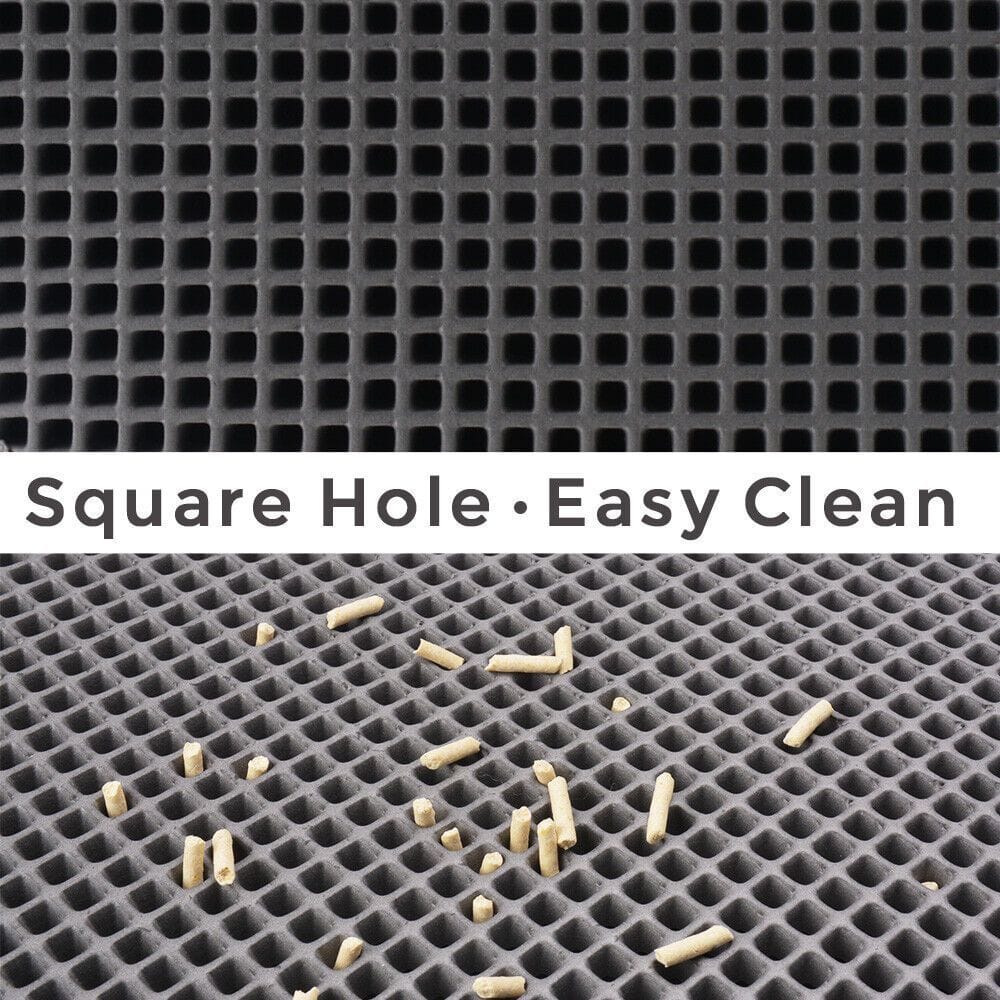 Kitty Cat Litter Mat Trapping Honeycomb Double Layer Design Waterproof Double Layer EVA Cat Litter Pad Waterproof Non-slip Sand Basin Filter Kitten Dog Washable Mattress - Image 3