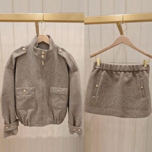 Women's Jacket And Ultra-short Skirt Set