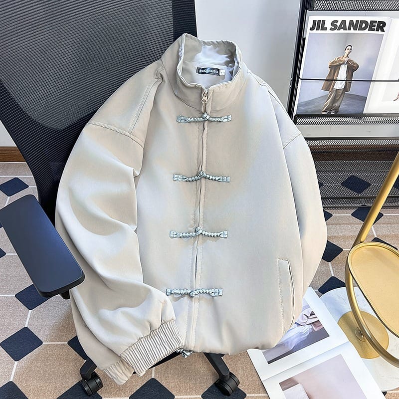SpringSummer New Chinese-style Retro Frog-button All-match National Trend Jacket - Image 2