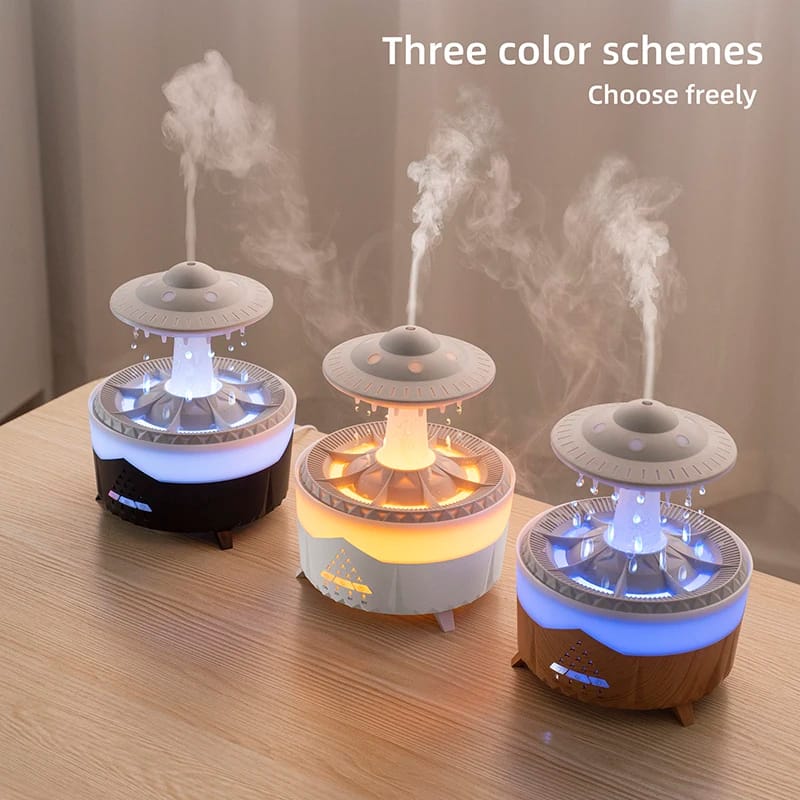New UFO Raindrop Humidifier Water Drop Air Humidifier USB Aromatherapy Essential Oils Aroma Air Diffuser Household Mist Maker Home Decor - Image 3