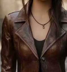 Chic Retro Cool Biker Leather Jacket Top - Image 3