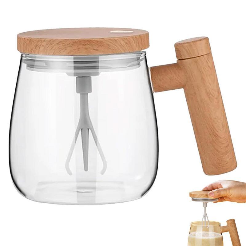 400ML Self Stirring Coffee Mug Electric Mixing Glass Coffee CupHigh Speed Fast Automatic Coffee Cup For Gyms Dining Room Kitchen Gadgets - Image 2