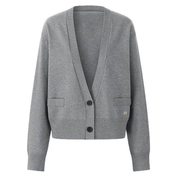 Korean-style Simple Solid-color V-neck Two-button AutumnWinter New Knitted Cardigan - Image 6
