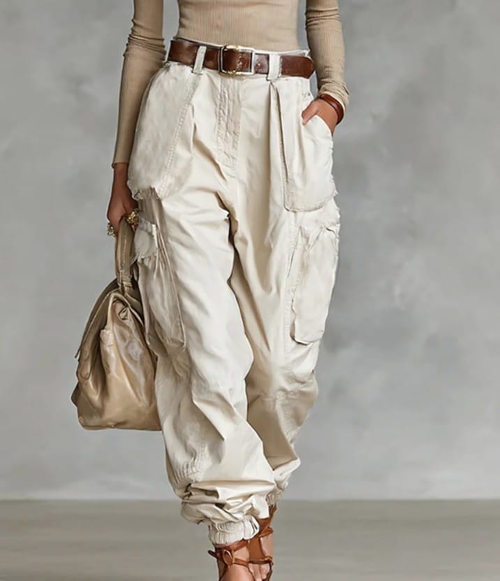 Niche Relaxed-fit Wide-leg Casual Trousers For Women - Image 3