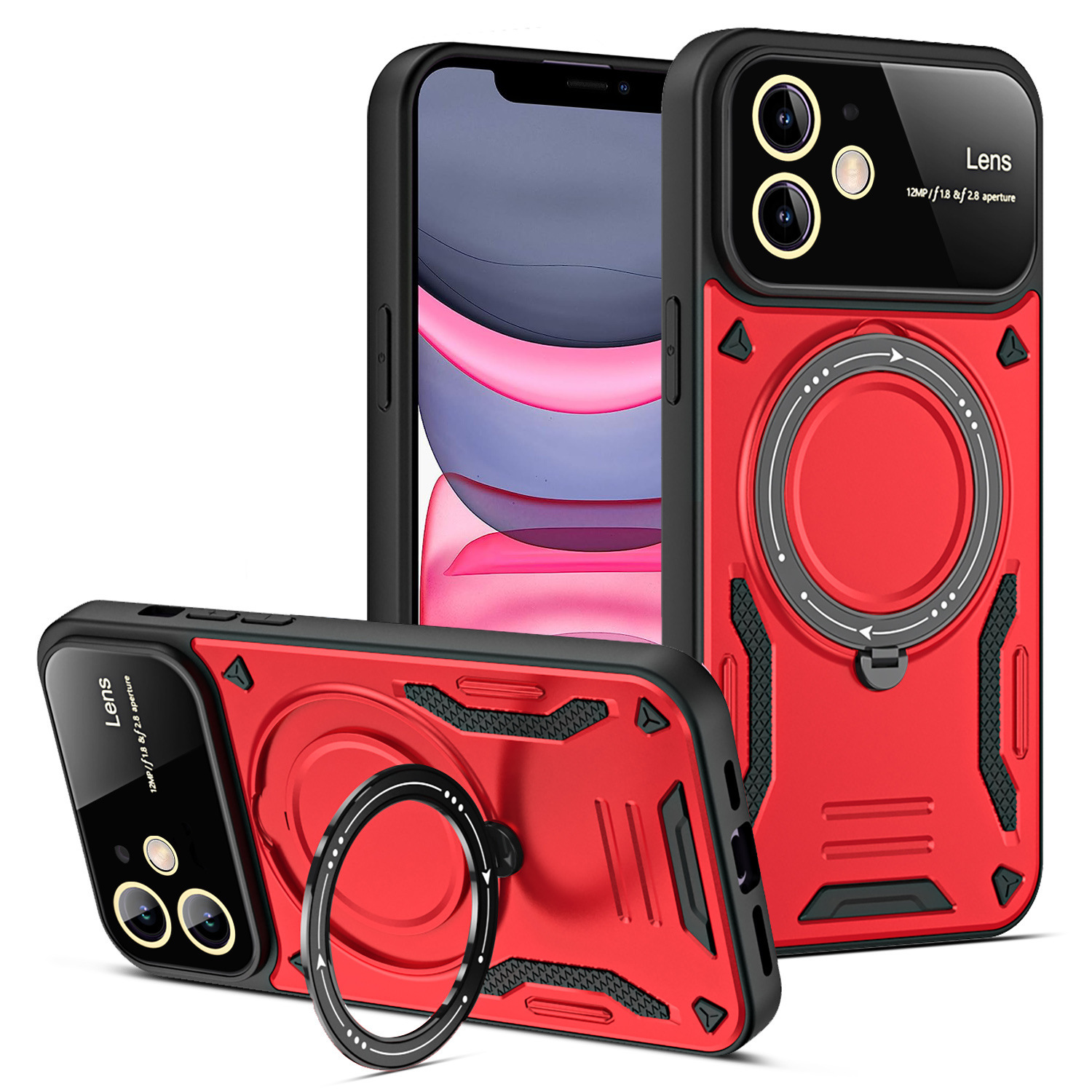 U-shield Large Window Magnetic Bracket Phone Case Advanced Sense Protective Cover - Image 10