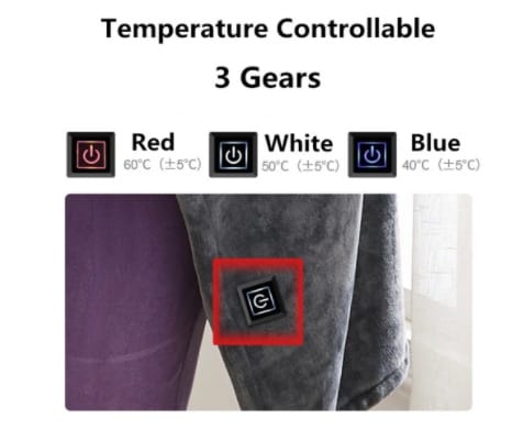 Winter Flannel Heated Blanket Cold Protection Body Warmer Usb Heated Warm Shawl Electric Heated Plush Blanket - Image 5