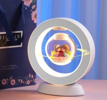 Valentines Day Gift Heart Floating Table LED Night Light Magnetic Levitation Creatives Lamp Desk Lamp Home Decor - Image 3