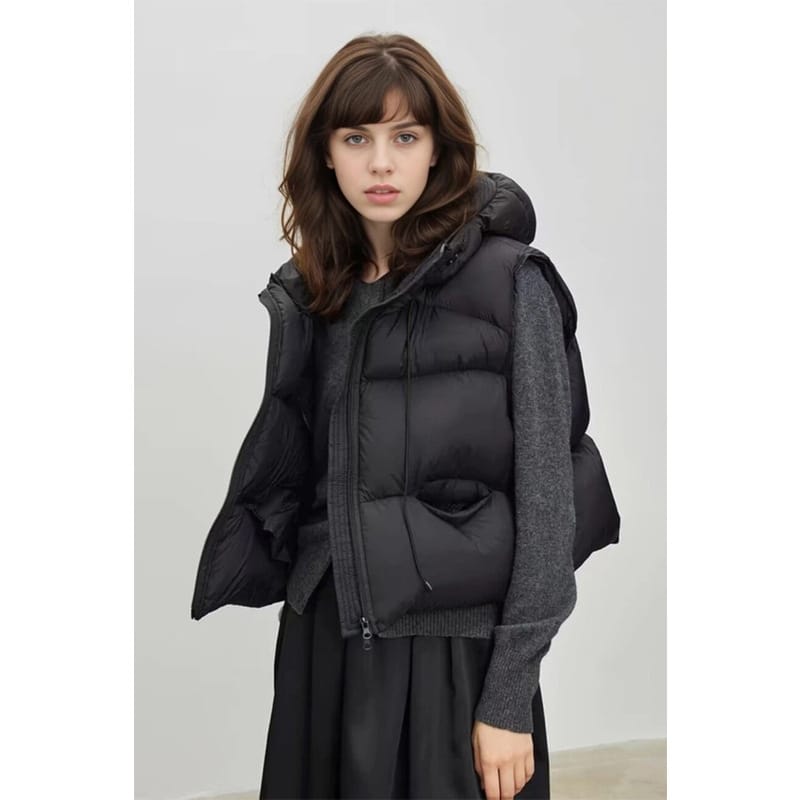 Women's Loose High-end Padded Vest-style Jacket - Image 8