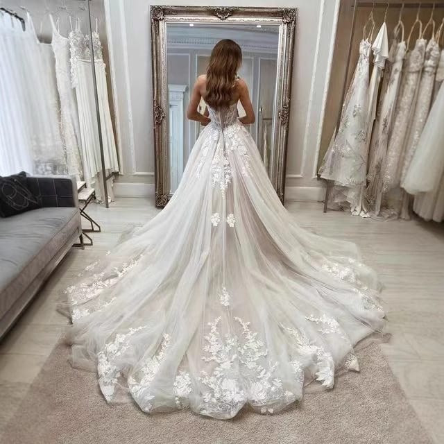 Bridal Lace Tube Top Main Yarn Heavy Industry Advanced - Image 6