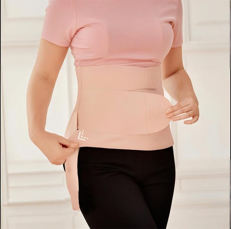 Breathable, Stretchy, Three-section Velcro Postpartum Belly And Waist Cincher - Image 3