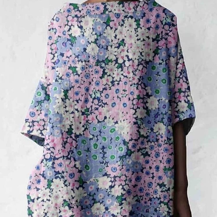 Oversized Loose-fit T-shirt With A Large Crew Neck Womens Clothing - Image 4