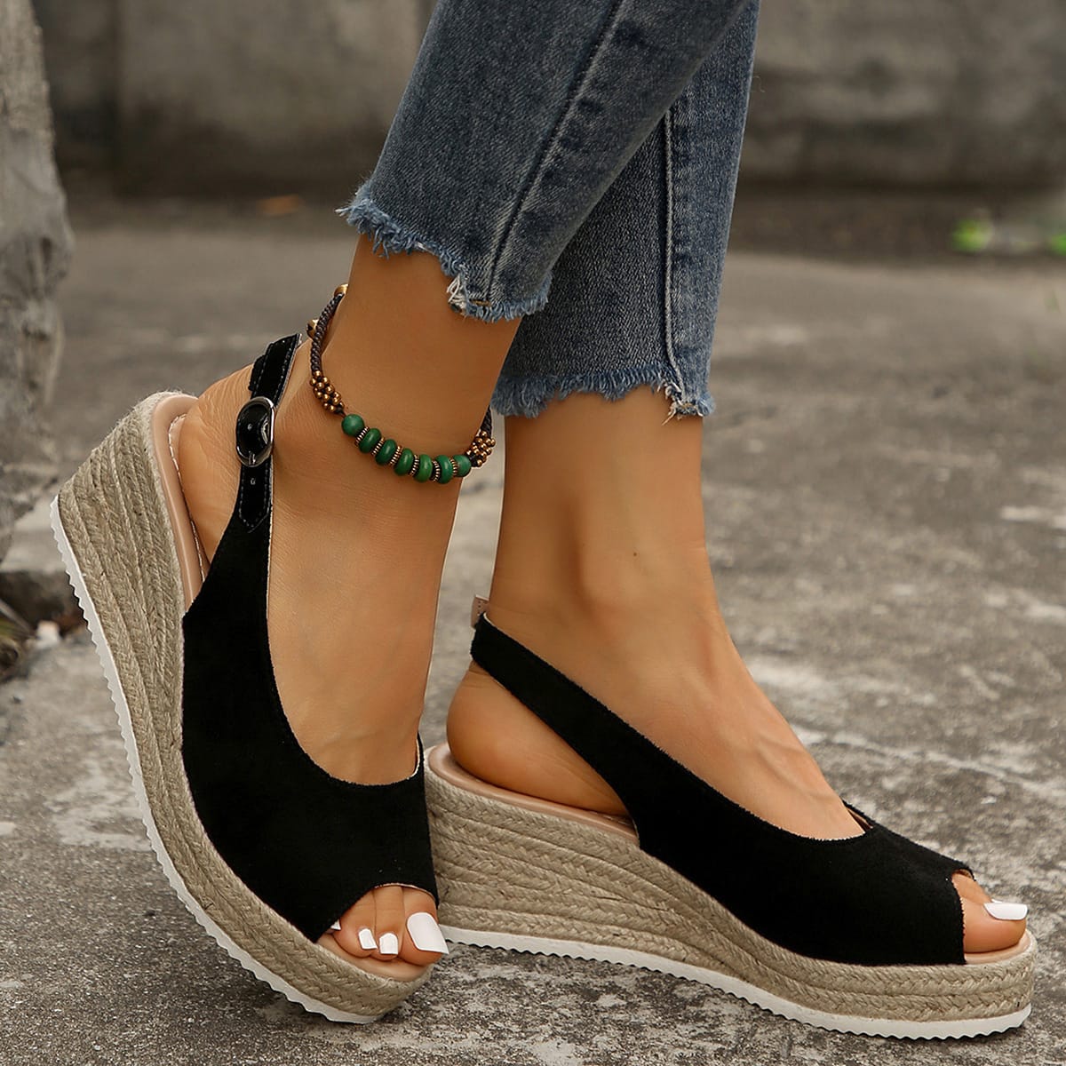 Fish-mouth Wedge Sandals Summer 2026 New Style - Image 10