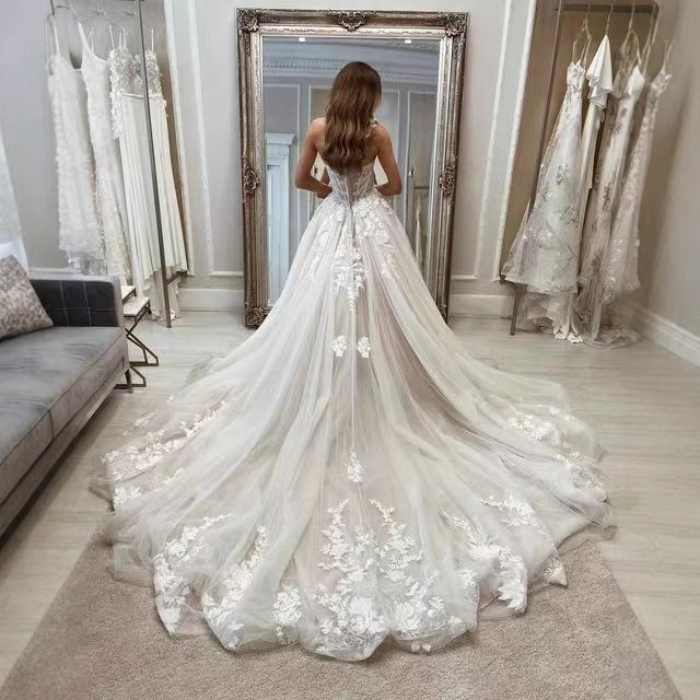 Bridal Lace Tube Top Main Yarn Heavy Industry Advanced - Image 5