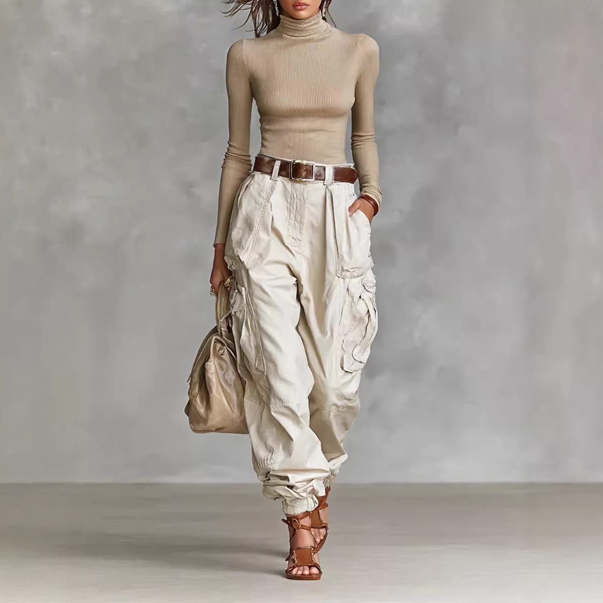 Niche Relaxed-fit Wide-leg Casual Trousers For Women - Image 6