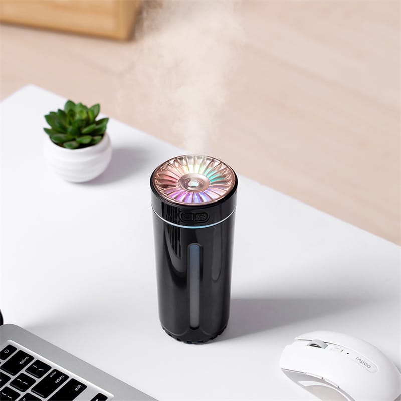 Wireless Air Humidifier Colorful Lights Mute Ultrasonic USB Fogger Diffuser Purifier 800mAh Rechargeabl Cool Mist Maker For Car - Image 5