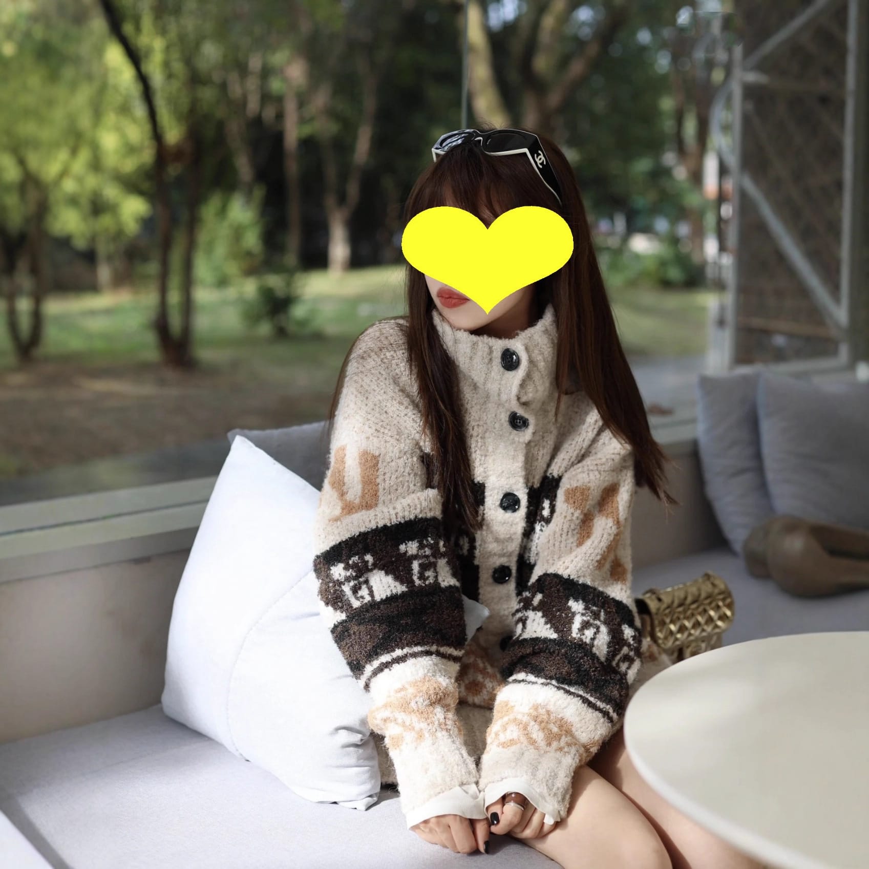 Fair Isle Retro Ethnic Style Cable-Knit Cardigan Sweater - Image 3
