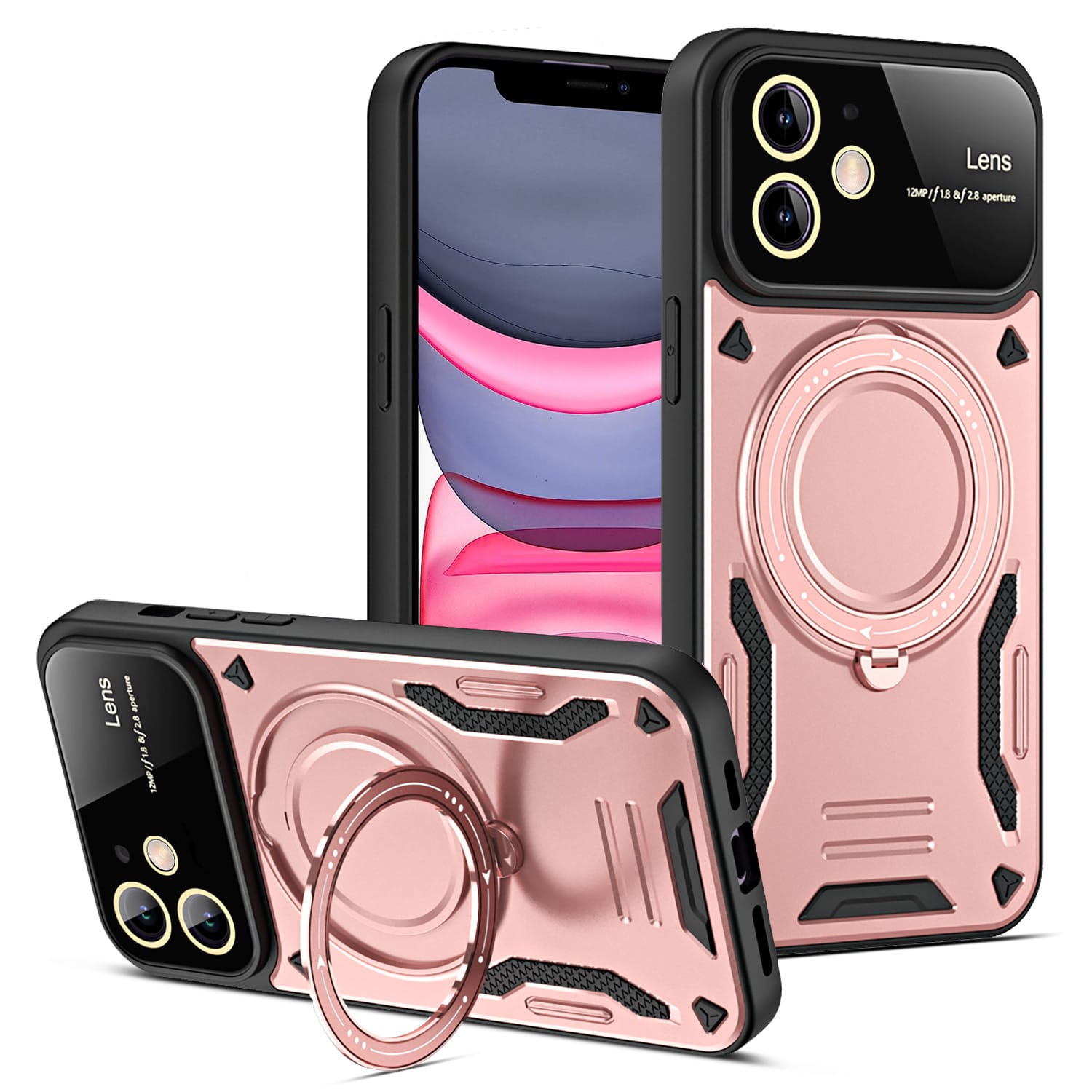 U-shield Large Window Magnetic Bracket Phone Case Advanced Sense Protective Cover - Image 9