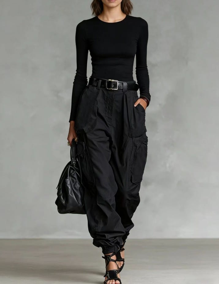 Niche Relaxed-fit Wide-leg Casual Trousers For Women - Image 9