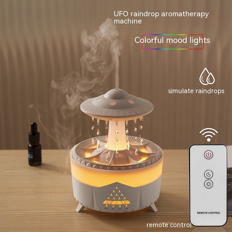 New UFO Raindrop Humidifier Water Drop Air Humidifier USB Aromatherapy Essential Oils Aroma Air Diffuser Household Mist Maker Home Decor - Image 4
