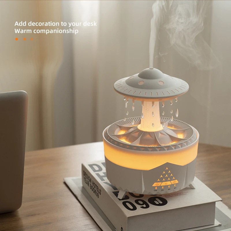 New UFO Raindrop Humidifier Water Drop Air Humidifier USB Aromatherapy Essential Oils Aroma Air Diffuser Household Mist Maker Home Decor - Image 7