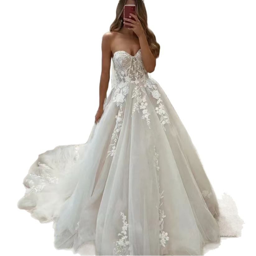 Bridal Lace Tube Top Main Yarn Heavy Industry Advanced - Image 7