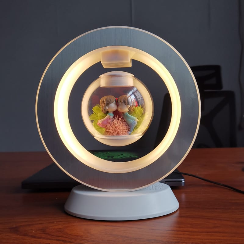 Valentines Day Gift Heart Floating Table LED Night Light Magnetic Levitation Creatives Lamp Desk Lamp Home Decor - Image 7