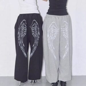 Loose-fit Retro Hip-hop Casual Pants For Women