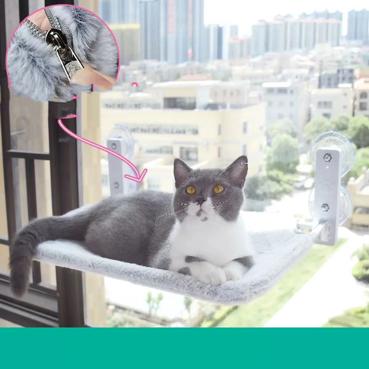 Cat Suction Cup Window Glass Hammock Pet Cat Pets Products - Image 10
