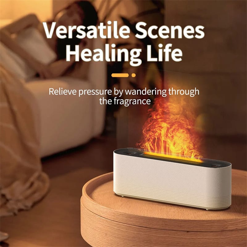 Flame Air Humidifier Ultrasonic 7 Colors Aroma Diffuser LED Cool Mist Maker Fogger Essential Oil Room Fragrance Office Home Decor - Image 6