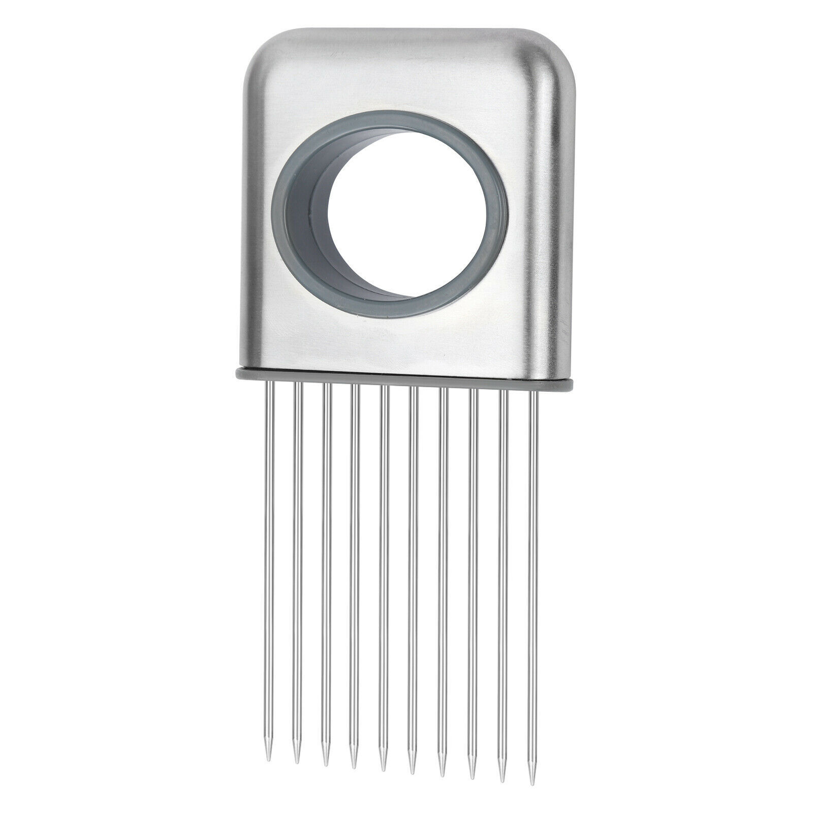 Onion Holder Slicer Vegetable Tools Tomato Cutter Stainless Steel Kitchen Gadget - Image 7