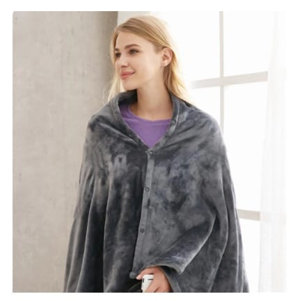 Winter Flannel Heated Blanket Cold Protection Body Warmer Usb Heated Warm Shawl Electric Heated Plush Blanket - Image 2